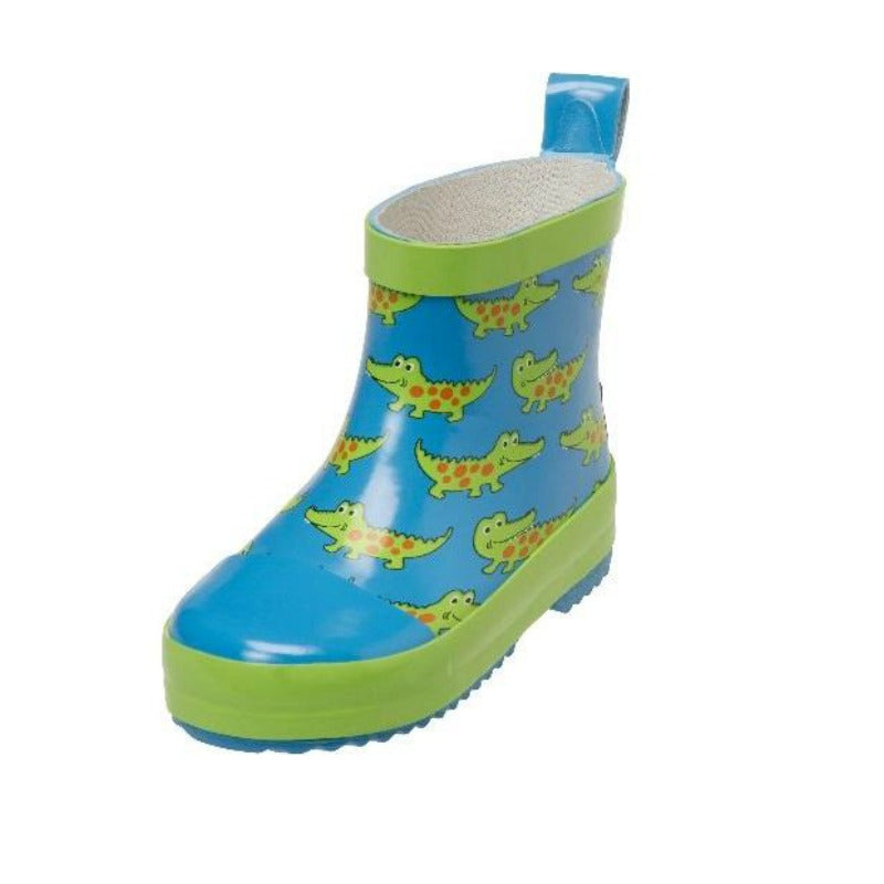 Playshoes Korte Regenlaarzen Krokodillen Blauw/groen Maat 25