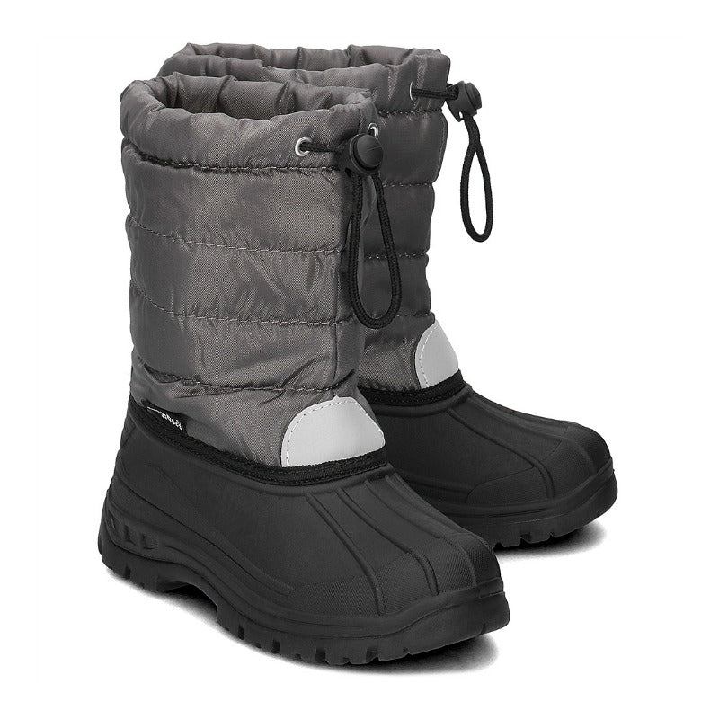 Playshoes - Winterlaarsjes met trekkoord - Grijs - maat 34-35EU