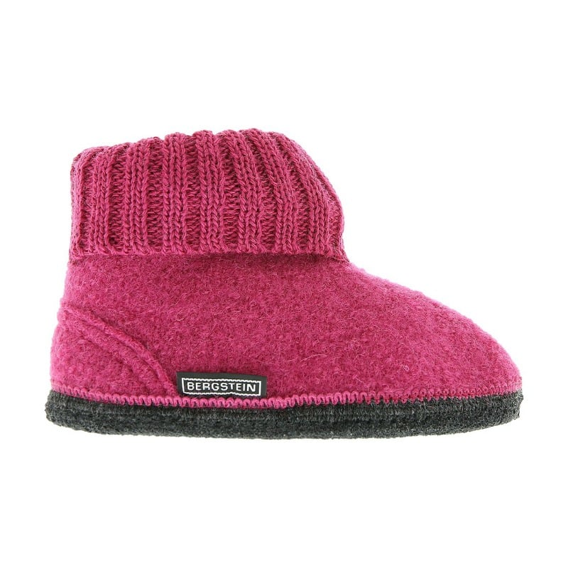 Bergstein Cozy Sloffen - Junior Unisex - Raspberry - Maat 19