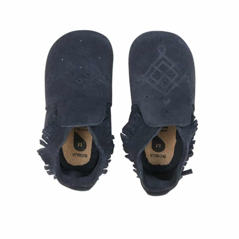 Bobux babyslofjes Suede Moccasin Navy Maat