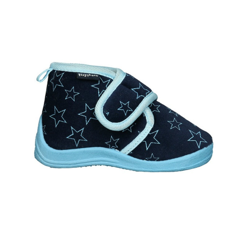 Playshoes Pantoffels Sterren Junior Blauw Maat 20/21