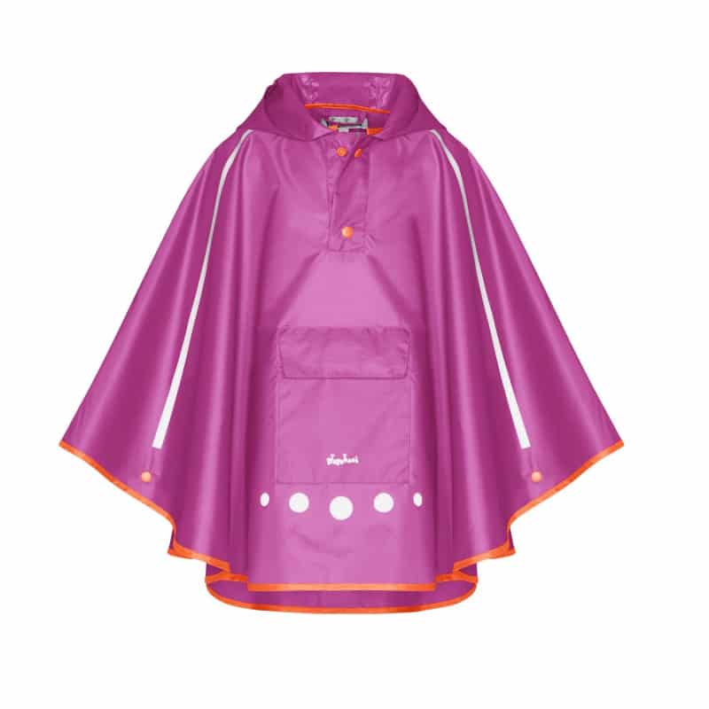 Playshoes regenponcho met tas paars Maat