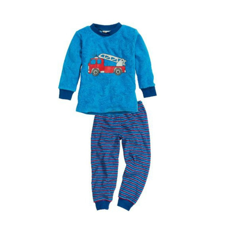 Playshoes pyjama brandweer blauw Maat