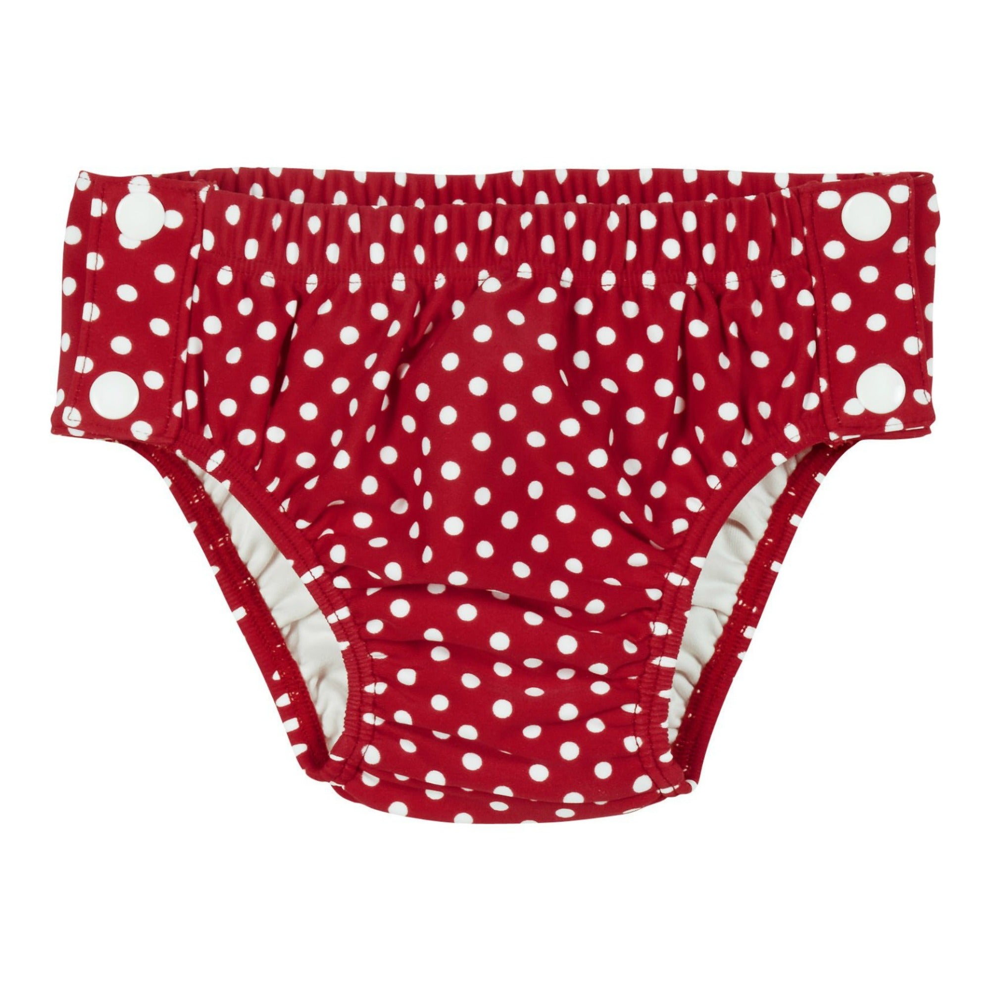 Playshoes zwemluier rood met witte stippen Maat