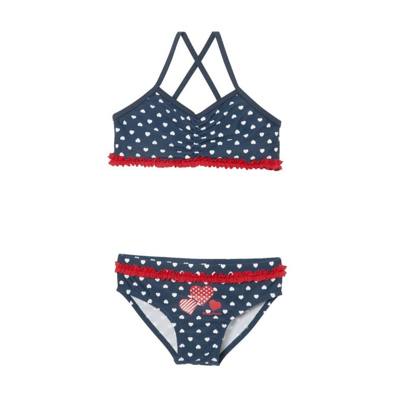 Playshoes bikini marine hartjes Maat