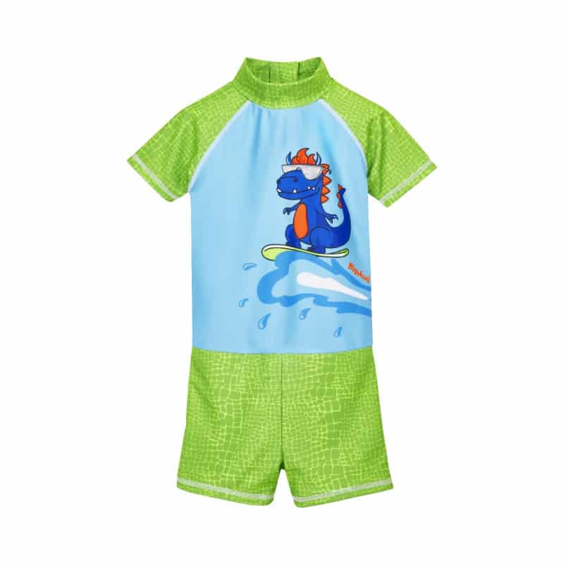 Playshoes zwempak Dino Blauw Groen Maat