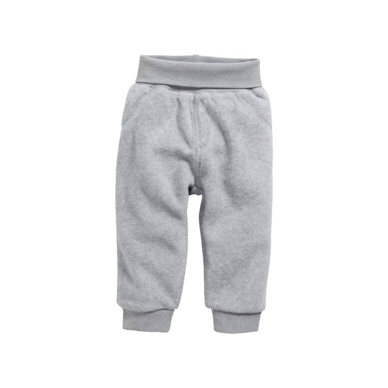 Playshoes Schnizler babybroekje fleece uni grijs Maat