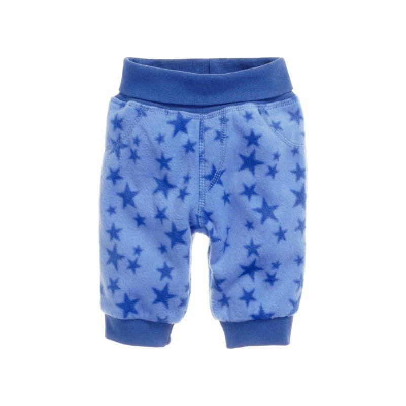 Playshoes Schnizler babybroekje fleece blauw sterren Maat