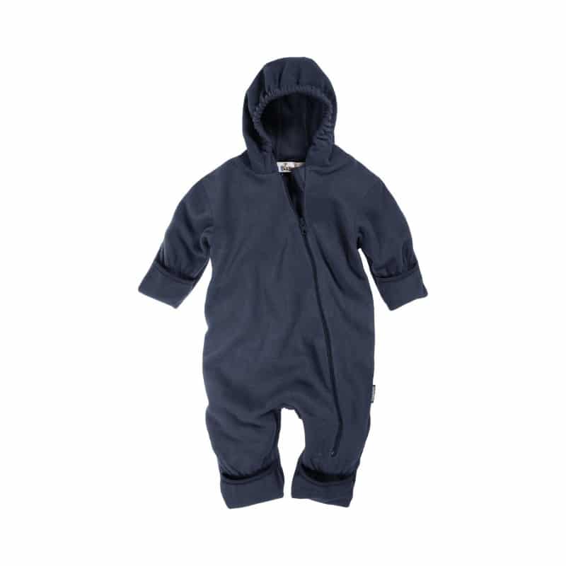 Playshoes - Fleece overall voor baby's - Uni - Marineblauw - maat 86cm