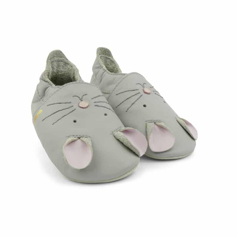 Bobux babyslofjes squeek light grey Maat