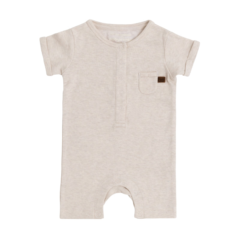 Baby's Only Boxpakje korte mouw Melange - Warm Linen - 56 - 100% ecologisch katoen - GOTS