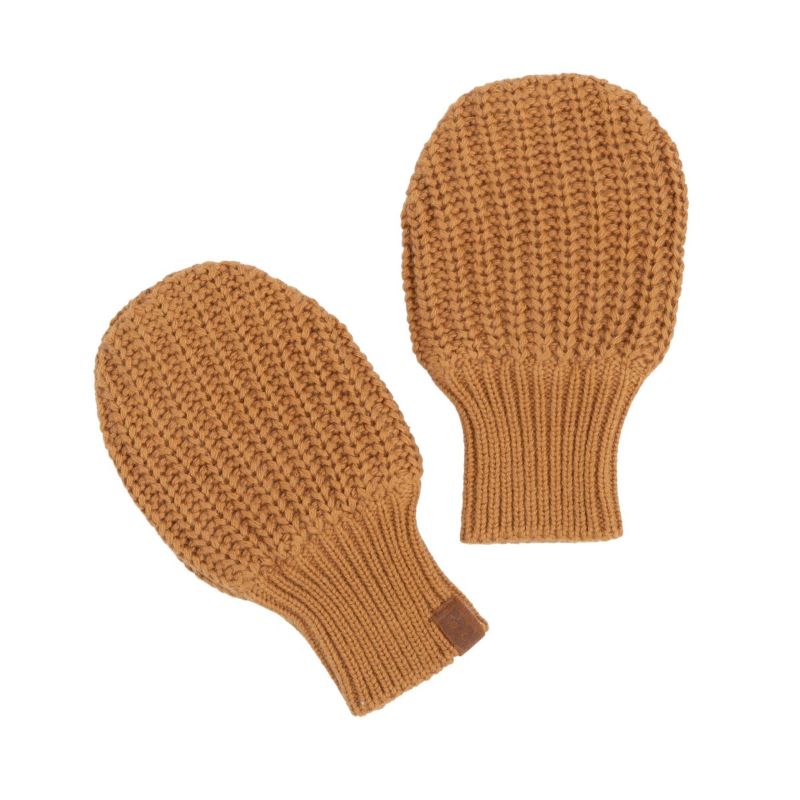 Baby's Only Handschoentjes teddy Soul - Caramel - 6-12 mnd - 100% ecologisch katoen - GOTS