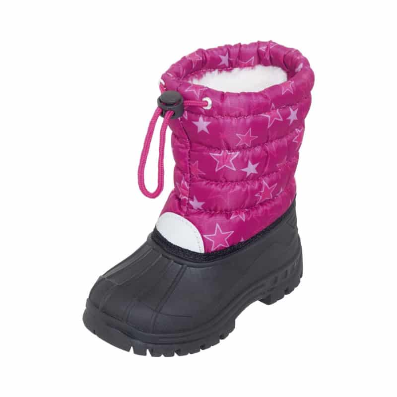 Playshoes snowboots koord sterren fuchsia Maat