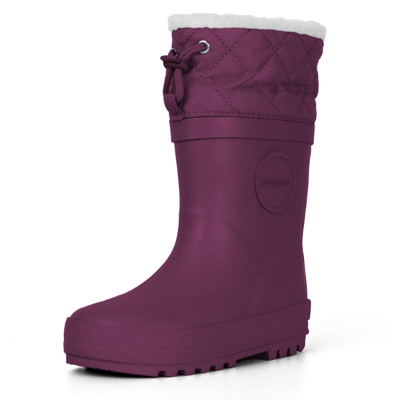 Druppies regenlaarsjes winter royal purple Maat