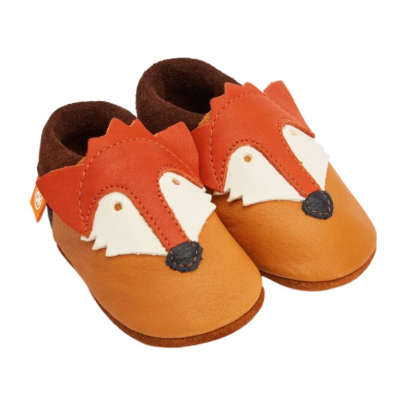Orangenkinder babyslofjes Fox light brown Maat