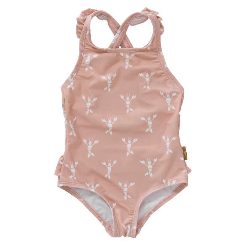 Fresk Swimwear - zwemmen badpak meisjes maat 122/128  - UV tanksuit - roze