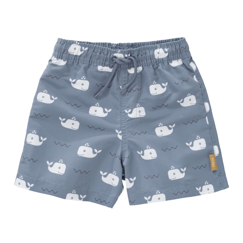 Fresk zwembroek - zwemshort jongens - UV short boys - whale blue - maat 110/116