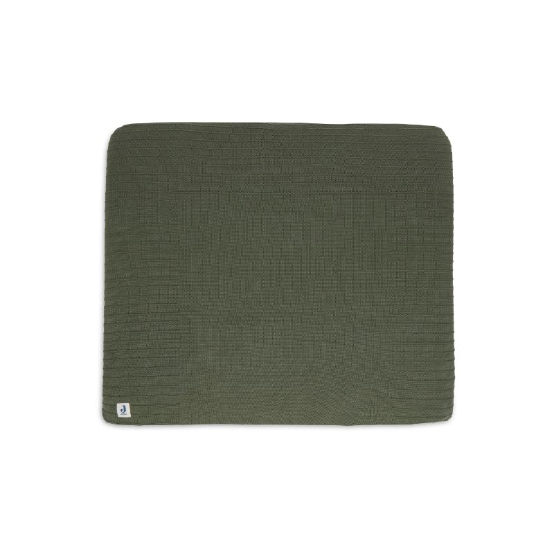 Jollein Aankleedkussenhoes 75x85cm Pure Knit - Leaf Green - GOTS