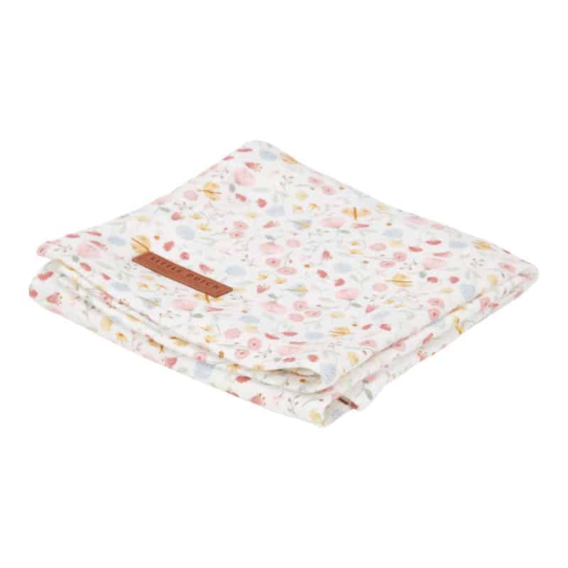 Little Dutch swaddle doek 120 cm Flowers Butterflies Maat