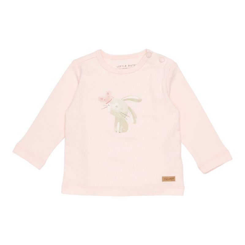 Little Dutch T-Shirt Bunny Butterfly Pink Maat 50/56