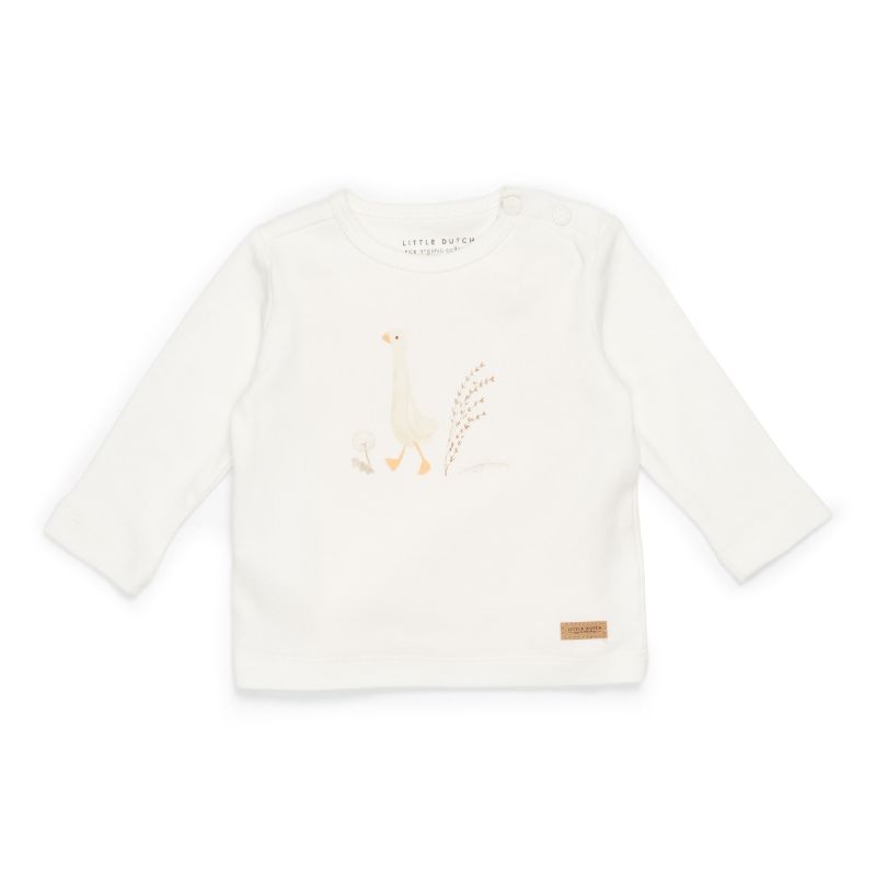 Little Dutch longsleeve Little Goose Walking White Maat