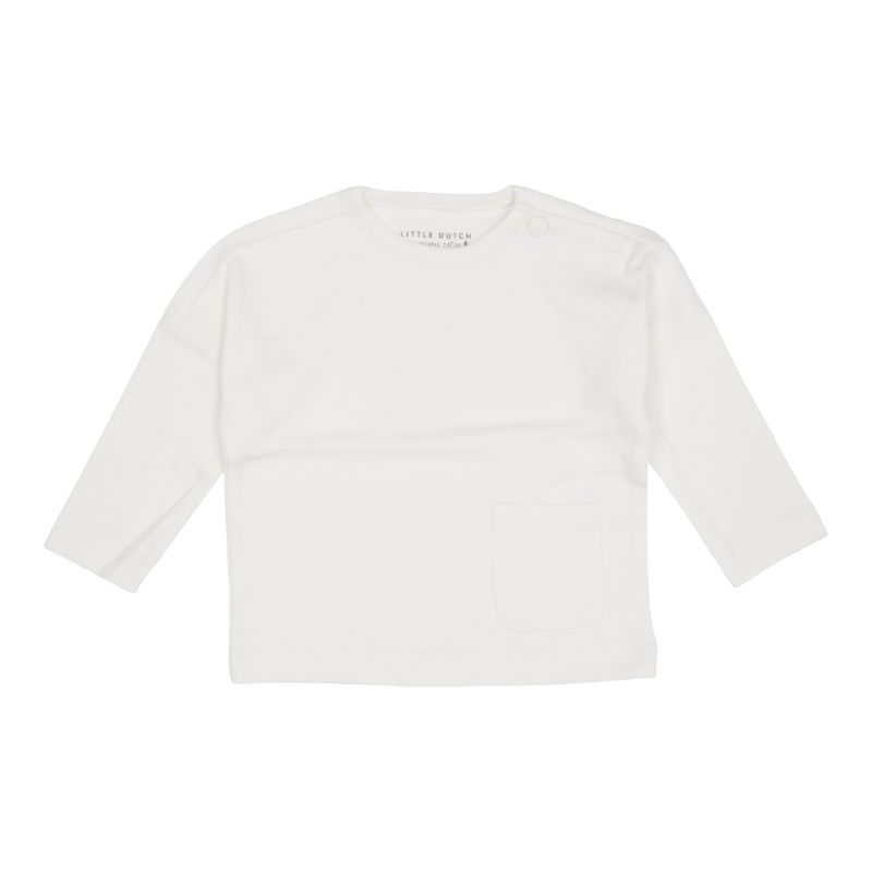 Little Dutch longsleeve met zakje Soft White Maat