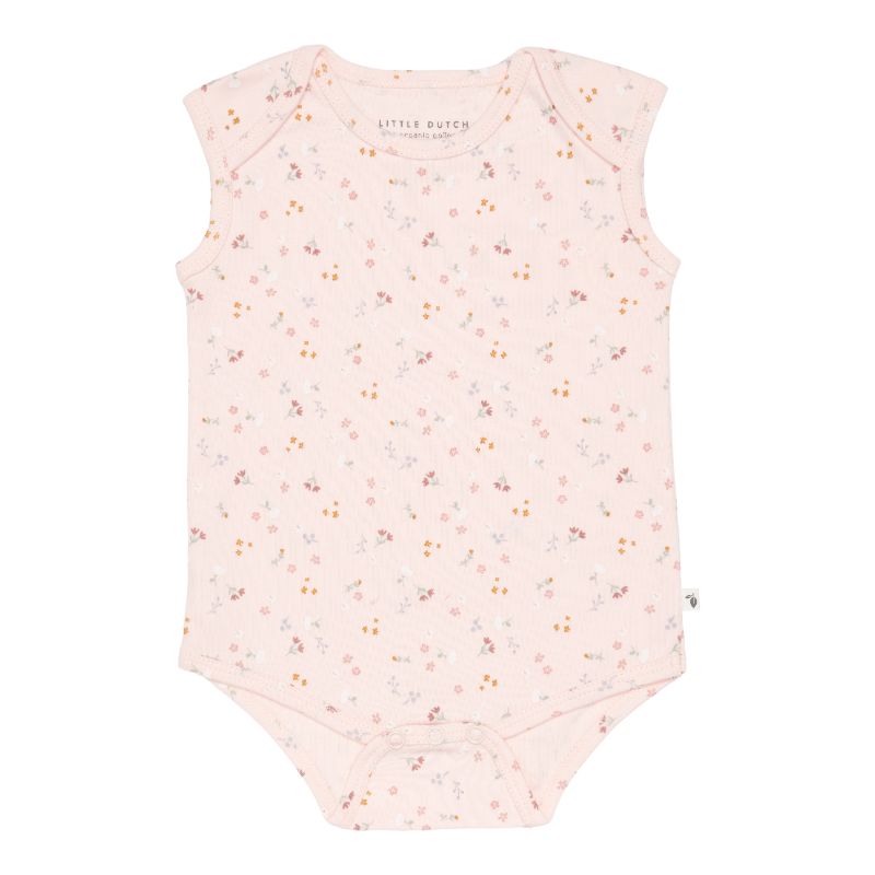 Little Dutch romper mouwloos Little Pink Flowers Maat