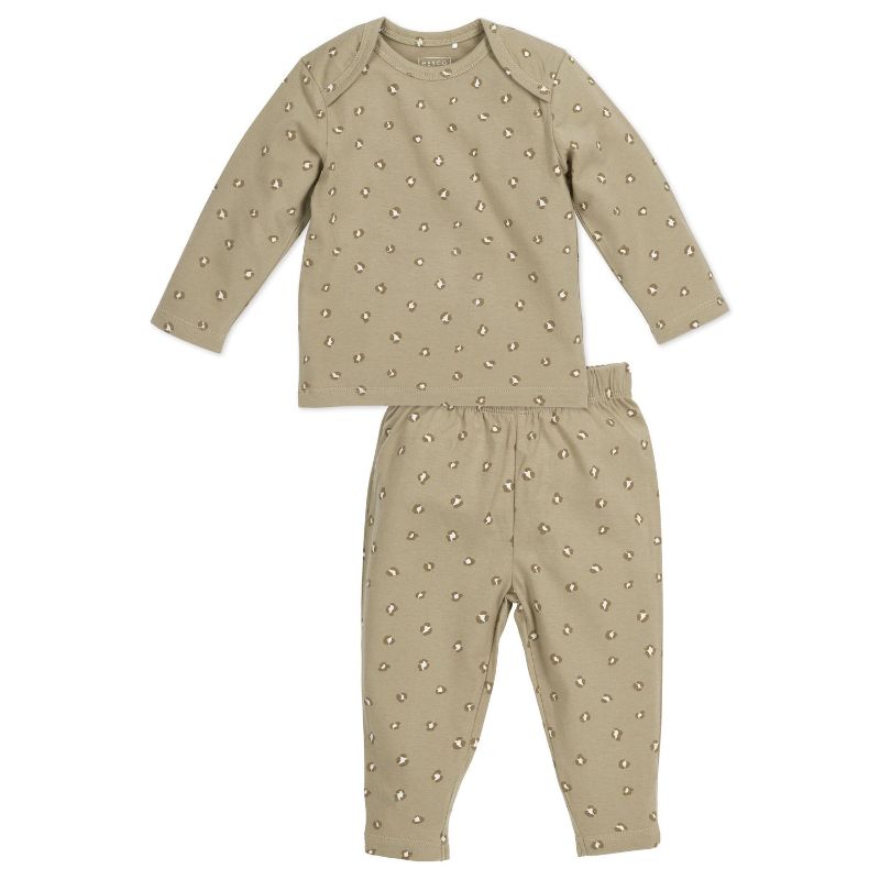 Meyco Mini Panther baby pyjama - sand - 50/56