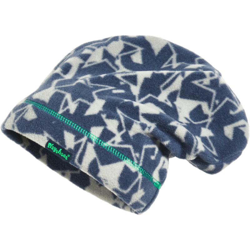 Playshoes fleece beanie camouflage donkergrijs Maat