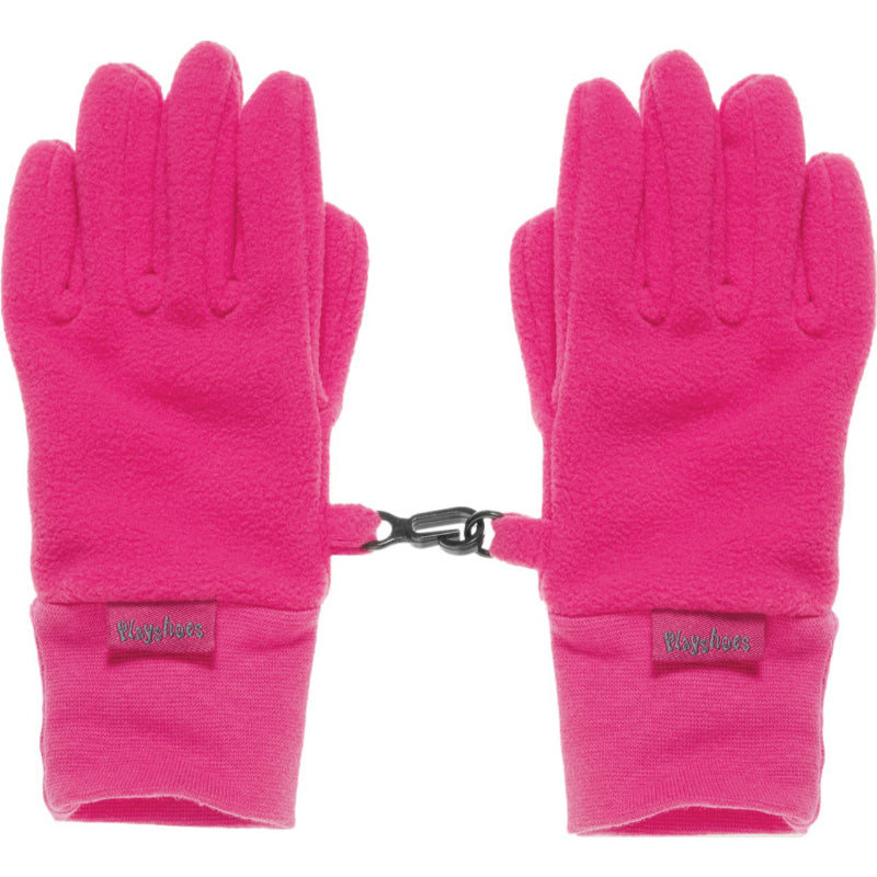 Playshoes - Fleece winter wanten voor kinderen - Roze - maat 4 (18cm) 6-8 years