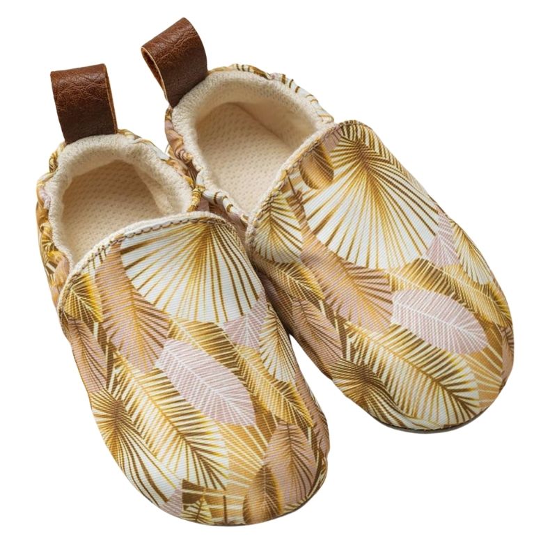 Pololo babyslofjes textiel Seaqual Golden Palms Maat