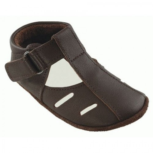 Baby Paws babyslofjes Sandal donkerbruin Maat