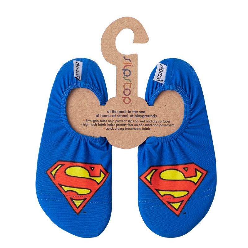 Slipstop Kent - Superman kobalt blauw - Schoenmaat 24/26 - Antislip - Zwemschoenen - Waterschoen - Kinderen