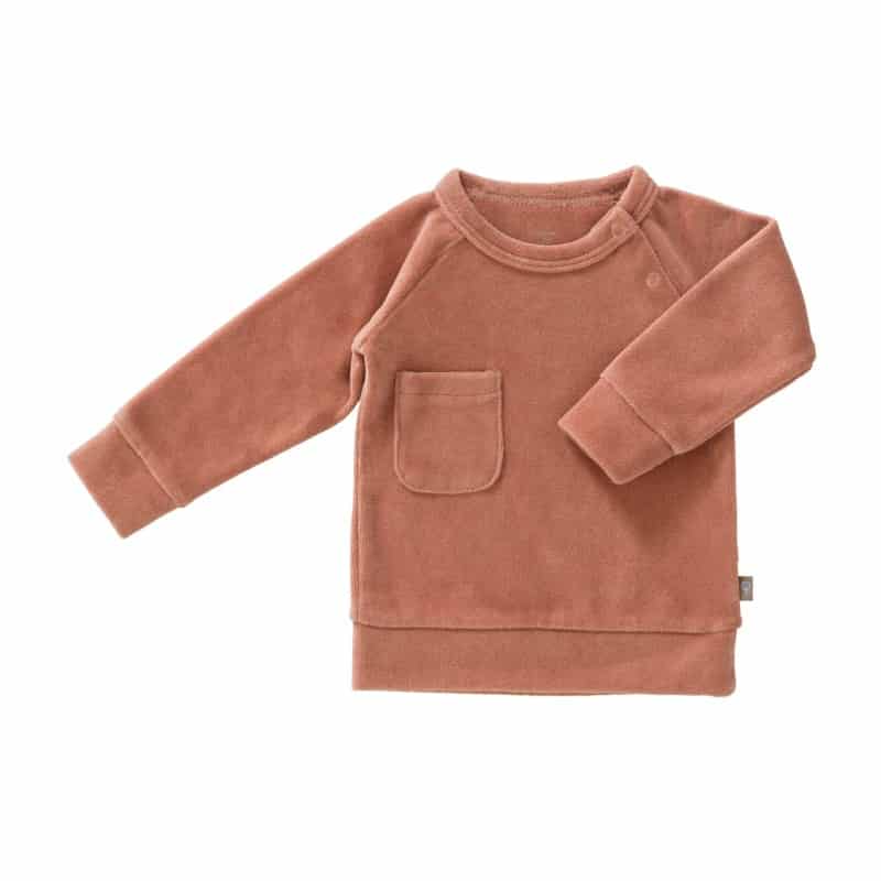 Fresk sweater velours Ash rose Maat