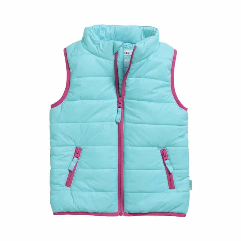 Playshoes gewatteerde bodywarmer aqua roze Maat