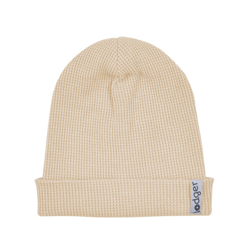 Lodger katoenen mutsje Beanie Ciumbelle Ivory Maat