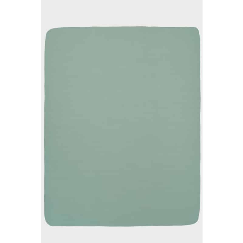 Meyco jersey hoeslaken boxmatras stone green Maat