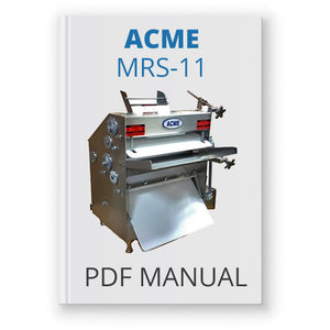 download acme mrs11 dough roller manual