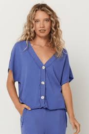 Dorian Button Front Top