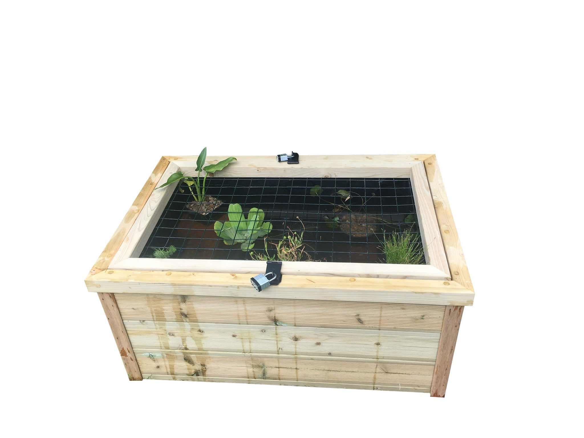 wood box pond