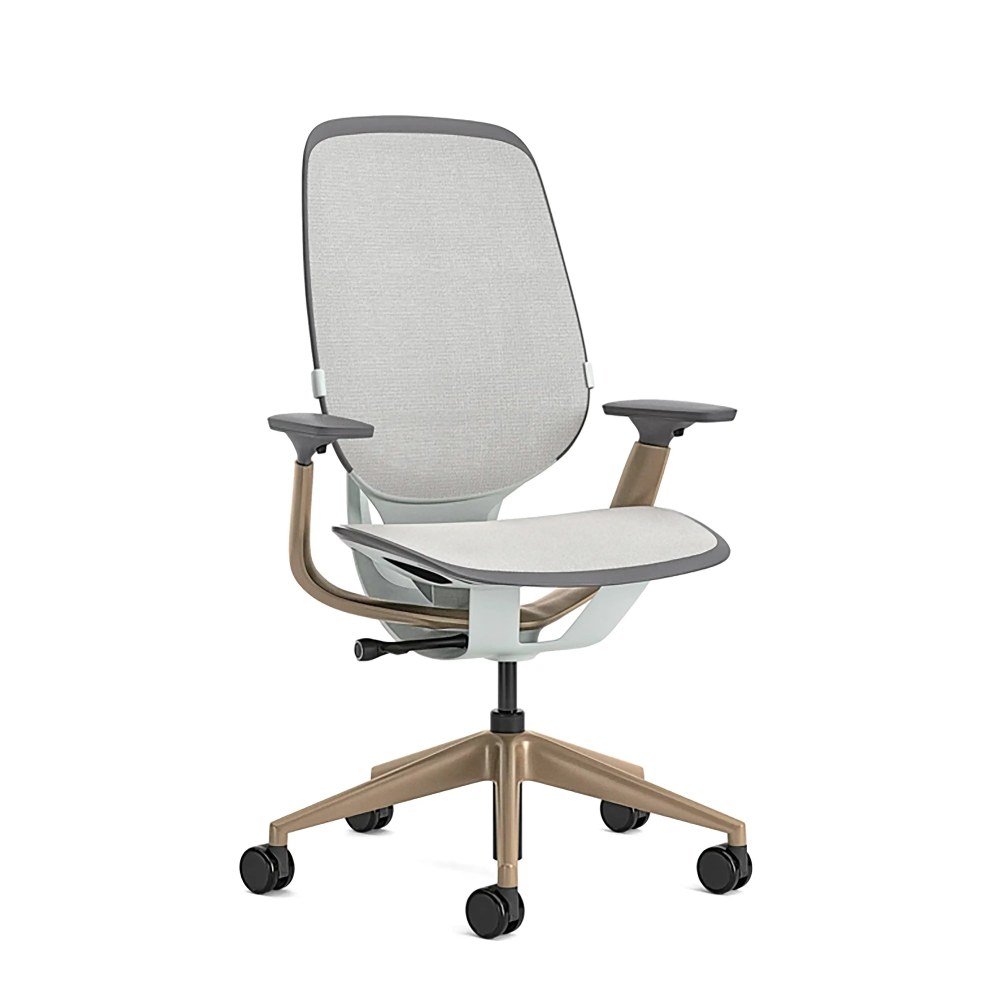 Ohne Kopfstütze / Intermix Opaque Möwengrau KR14+Matte Brass 4B22