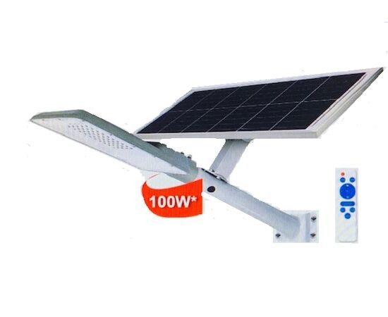 Lampione stradale LED 100W, IP65, Energia Solare