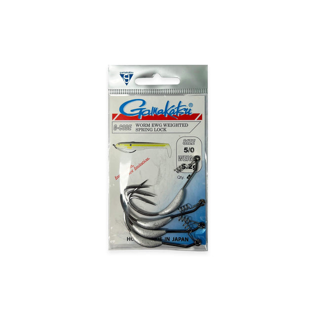 Gamakatsu Offset EWG Worm Hooks Black. 3/0 5 per packRibbon