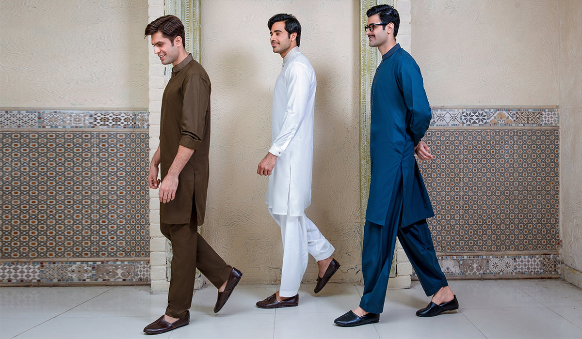 Buy Men Eid Dresses-Mens Eid Shalwar Kameez-Men Eid Wear