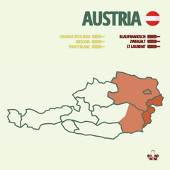 Austria Wine Map