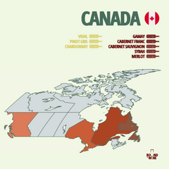Canada Wine Map