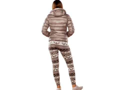 honeymesh patterned and print leggings