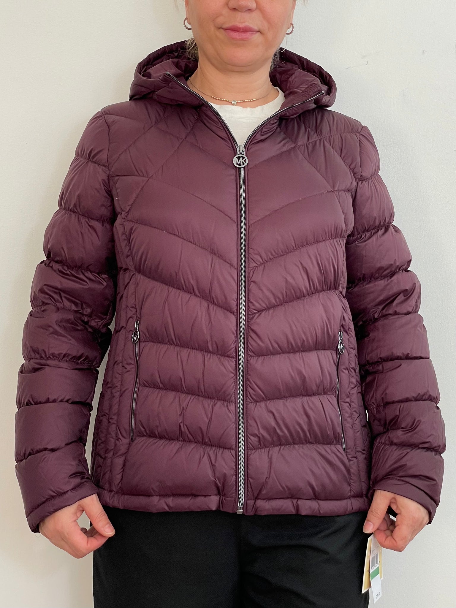 Michael Kors Women's Packable Down Fill Puffer Jacket Burgundy – Clearo  Limited