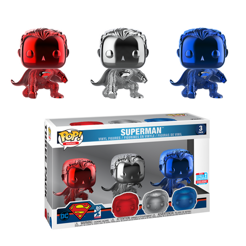 Funko Pop Three Pack NYCC Exclusive Superman