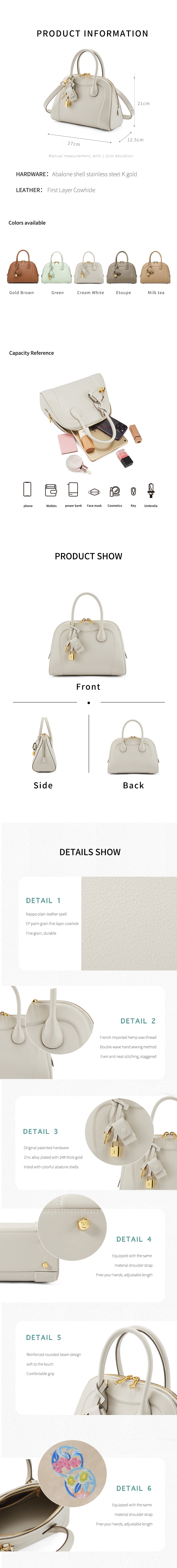 TIANQINGJI-Dome-Shell-Tote-Bags-Cream-White